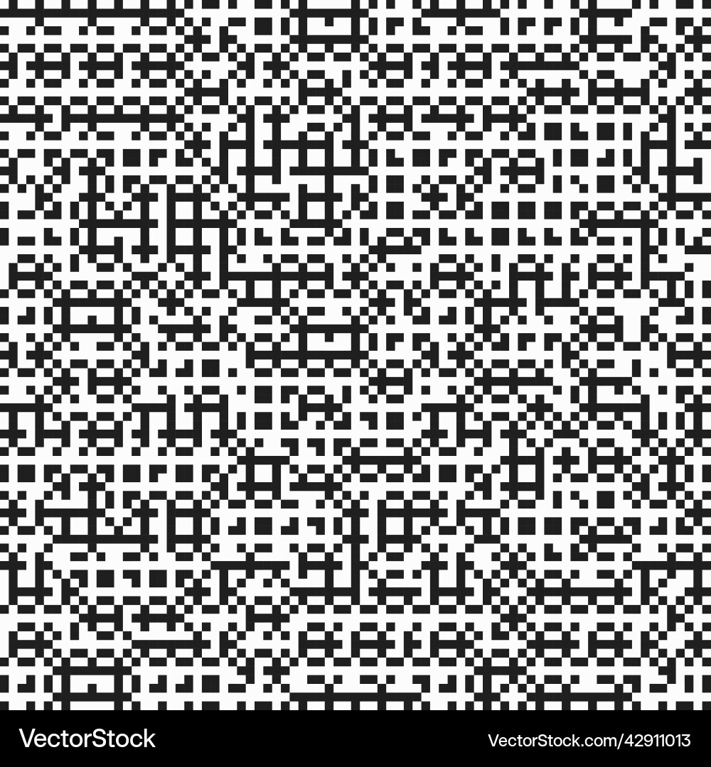 Monochrome pixel pattern Royalty Free Vector Image