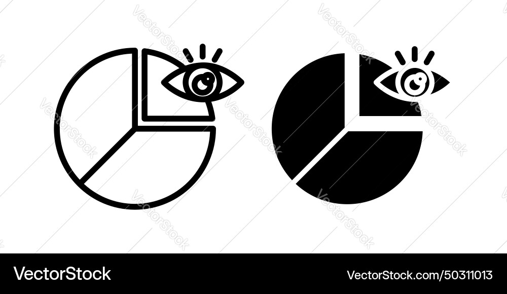 Predictive analytics icon predict growth pie Predictive analytics icon predict growth pie vector image