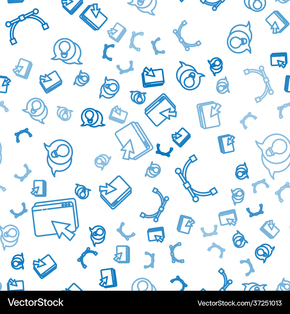 Set line web design and development bezier curve Set line web design and development bezier curve vector image