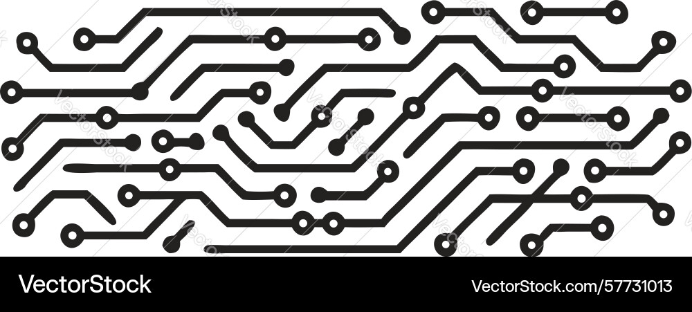 Structured circuit board pattern abstract design vector image