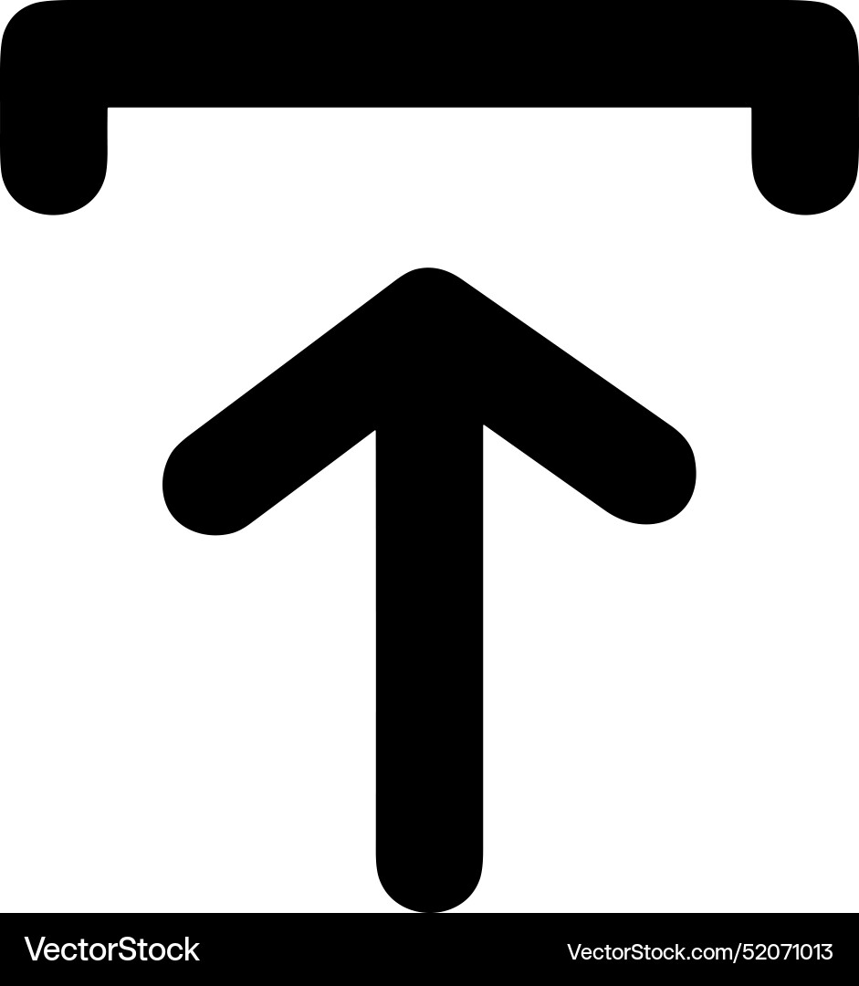Upload outline icon symbol image Upload outline icon symbol image Vector Image