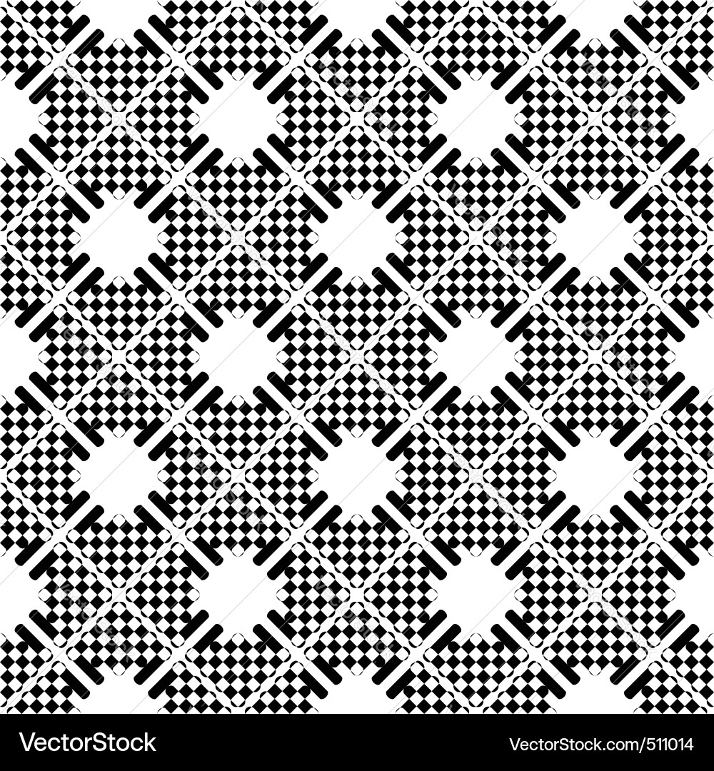 Classic Checkerboard Pattern vector image