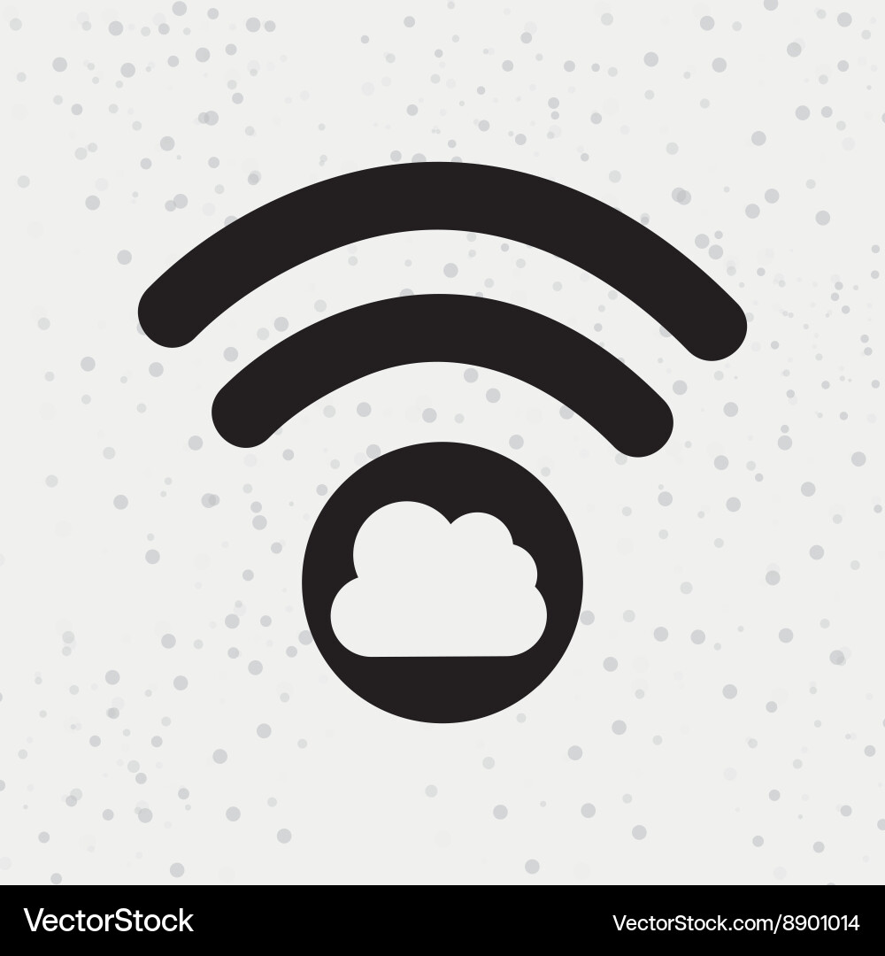 Cloud computing design vector image