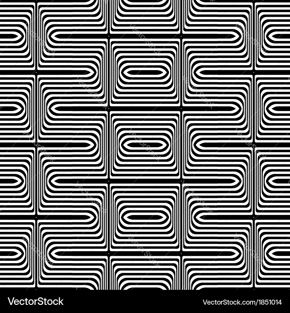 Dynamic Op Art Stripe Pattern vector image