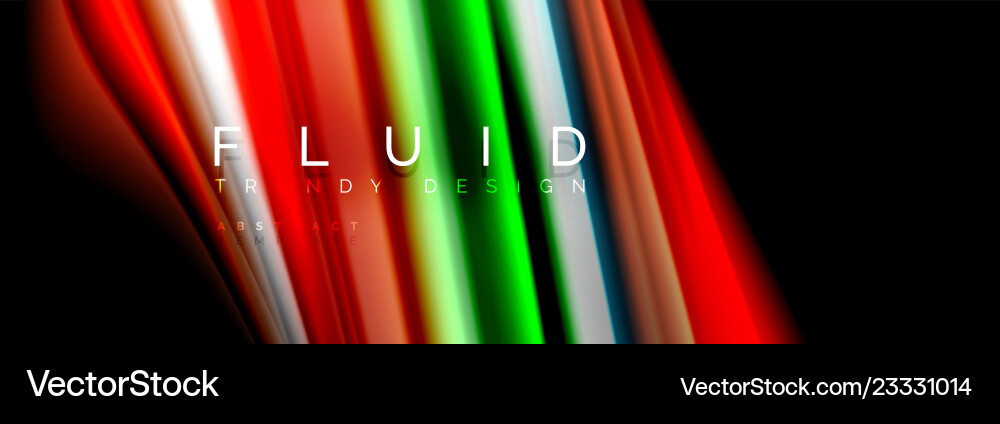 Fluid wave line background or pattern geometric Vector Image