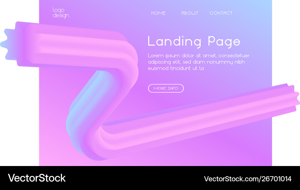 Gradient pink web template design Gradient pink web template design Vector Image