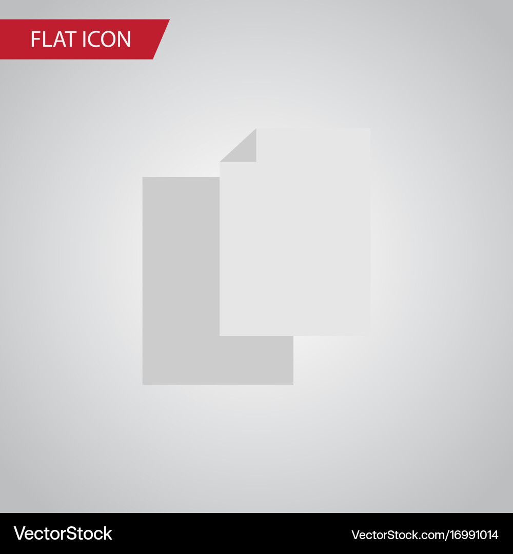 Isolated blank flat icon sheets element Vector Image