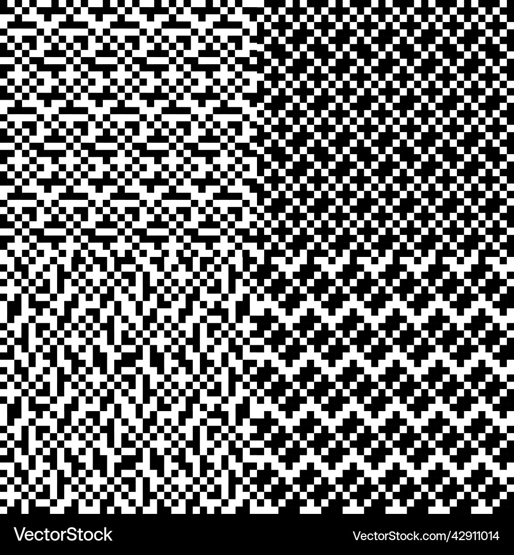 Pixel Grid Pattern vector image