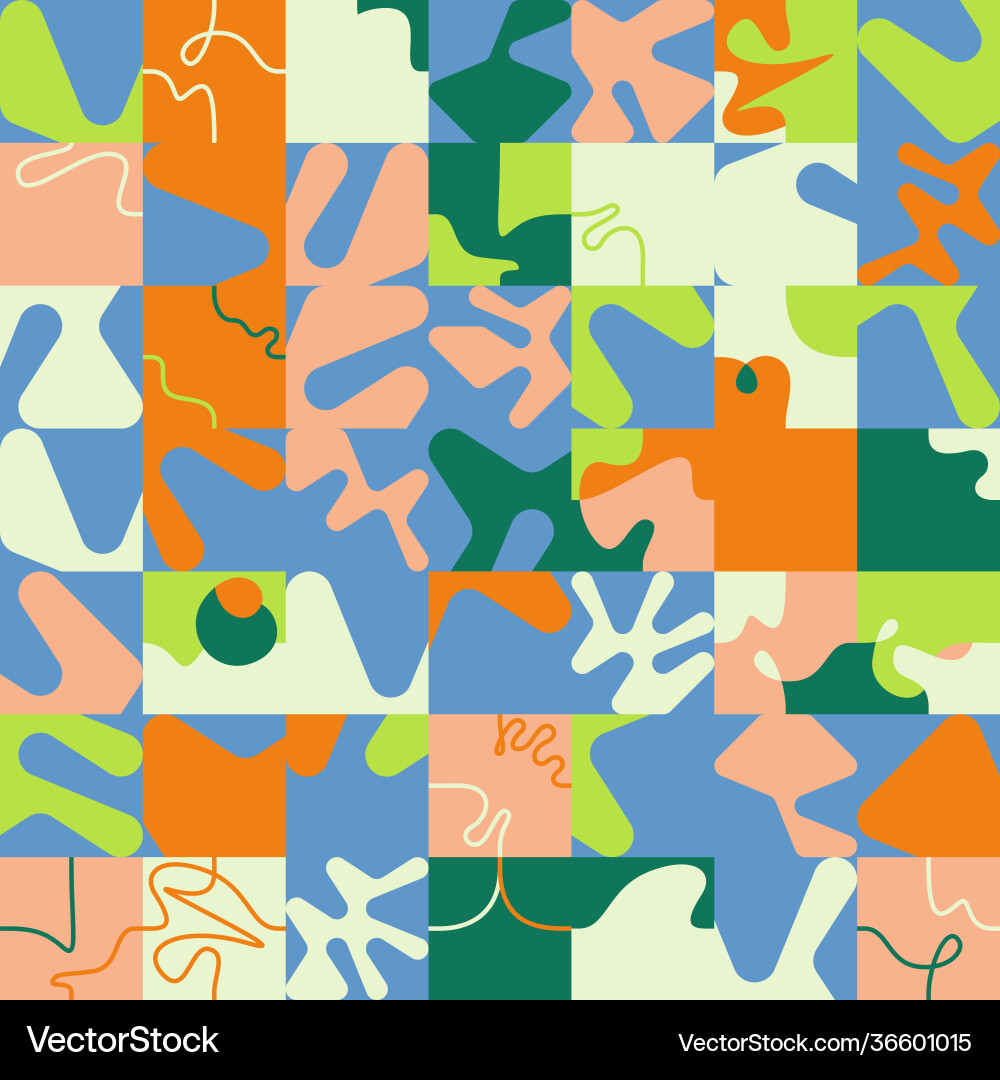 Abstract geometric seamless pattern made Vector Image