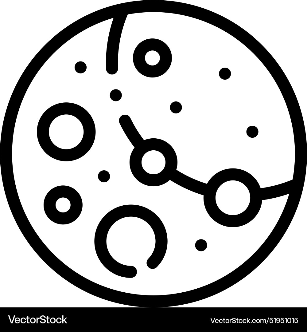 Ceres icon thin linear style design isolated Ceres icon thin linear style design isolated vector image