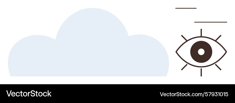 Cloud computing concept with visual focus on data Cloud computing concept with visual focus on data Vector Image