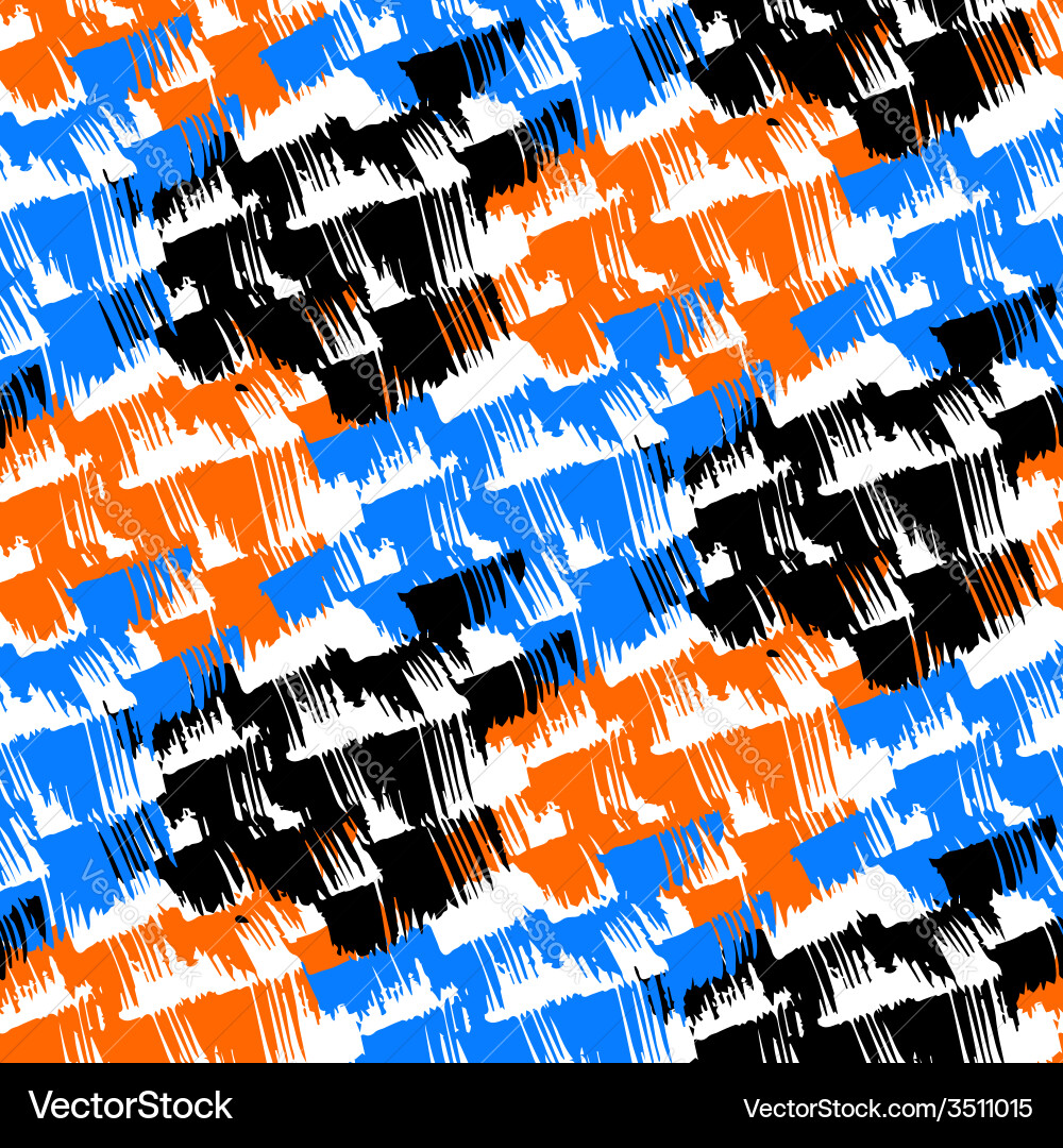 Grunge hand painted abstract pattern Royalty Free Vector