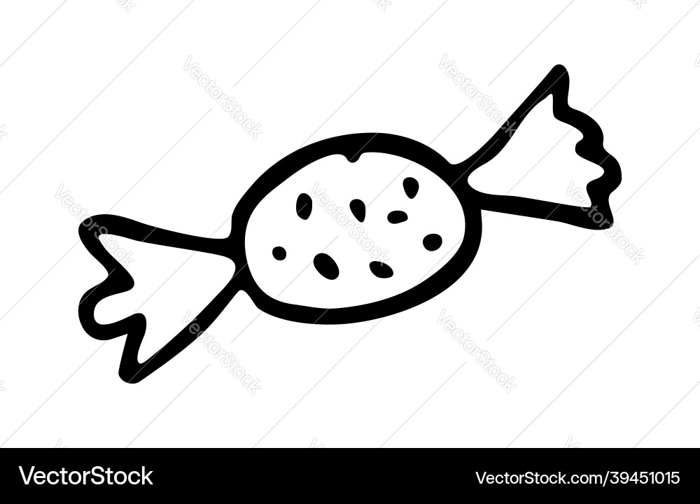 Isolated element candy the print is used vector image