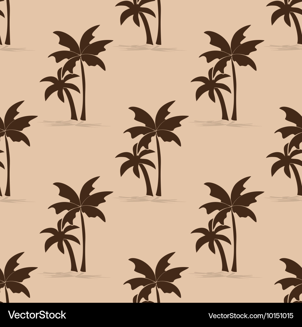 Palm Tree Seamless Pattern vector image