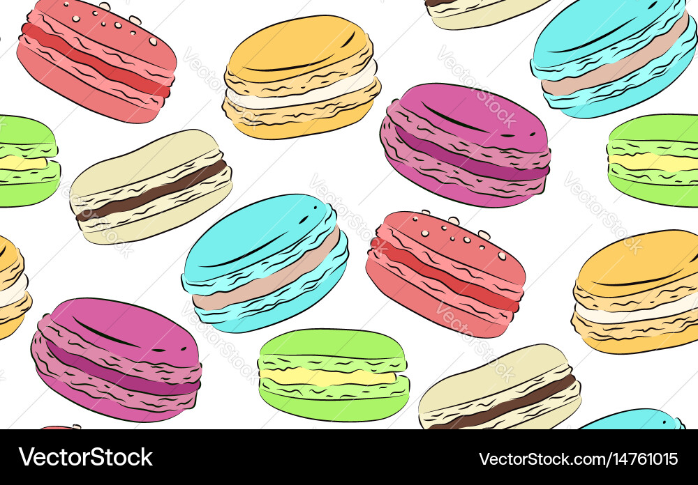 Seamless texture with a drawing of multicolored Vector Image