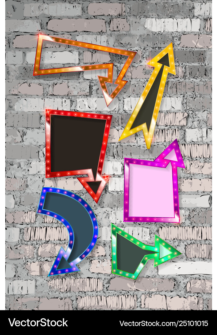 Set color arrows Set color arrows vector image