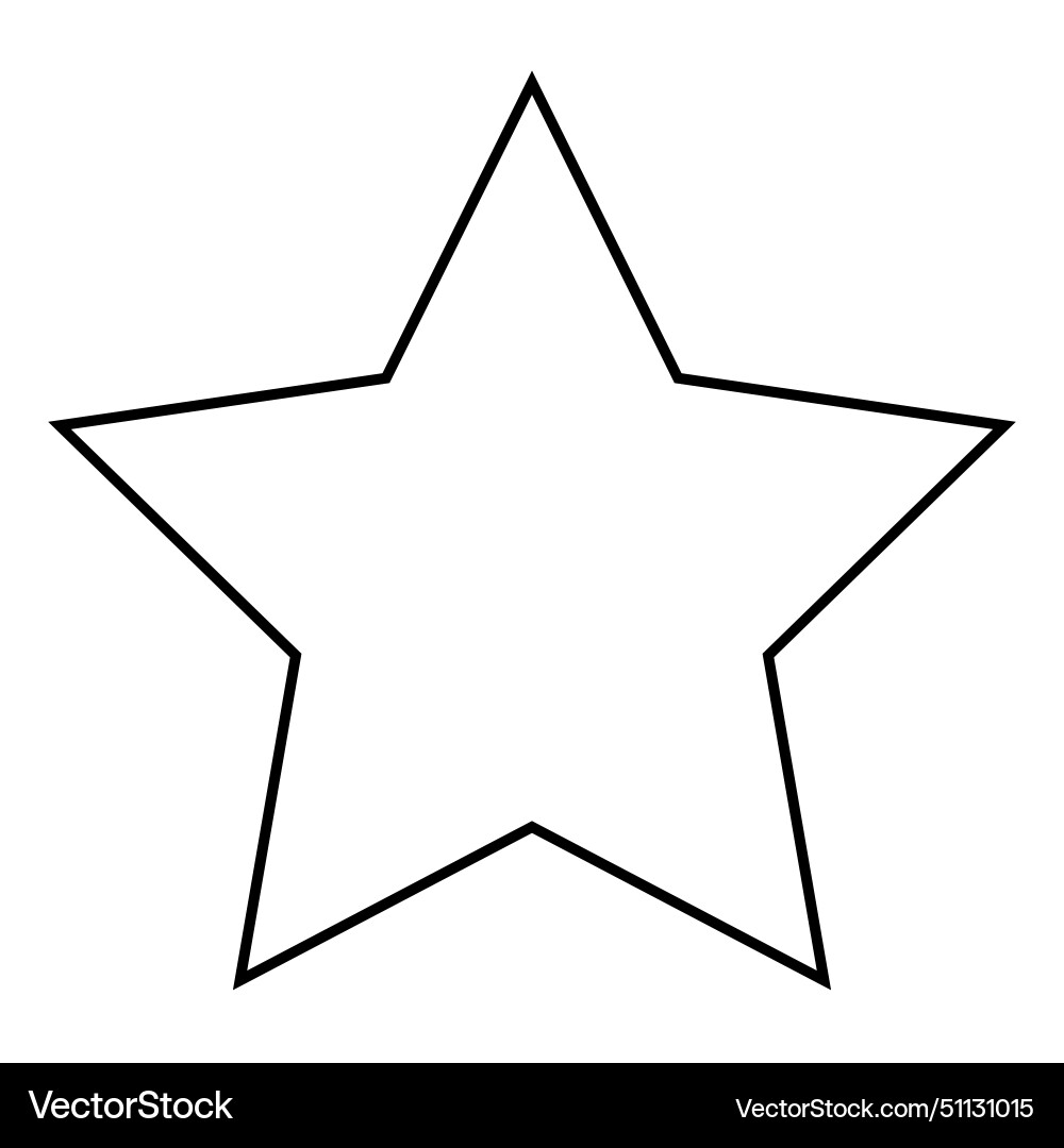 Star line icon design can use for web and mobile vector image