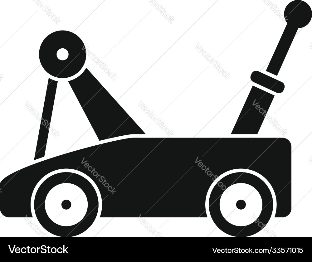 Warehouse jack-screw icon simple style Warehouse jack-screw icon simple style vector image