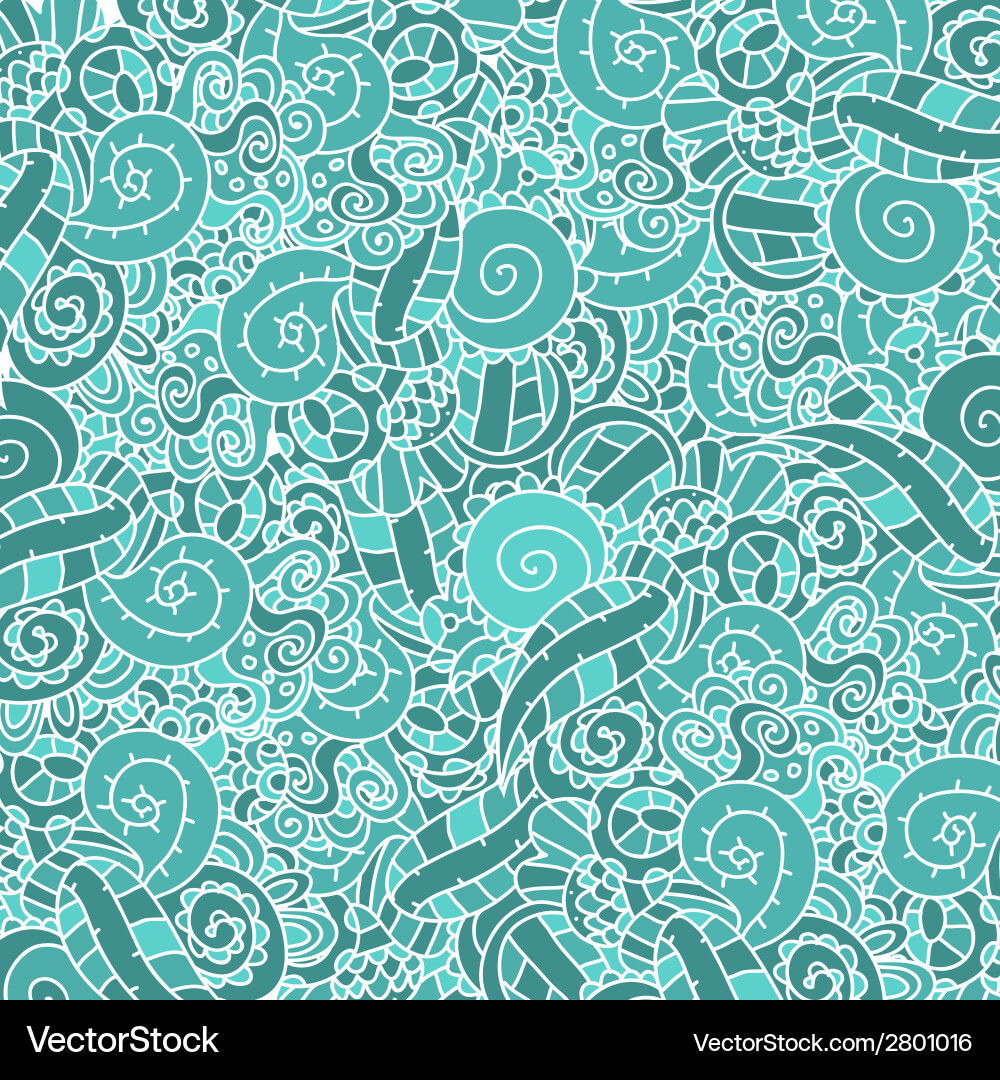 Abstract hand-drawn pattern background mono color Vector Image