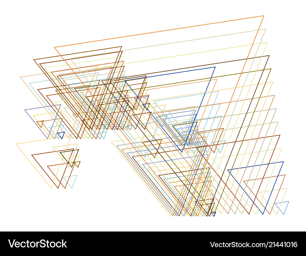 Color abstract triangle geometric pattern Vector Image
