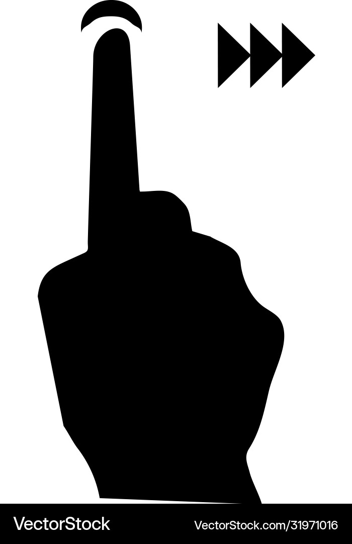 Forward icon in overlapping style logo vector image
