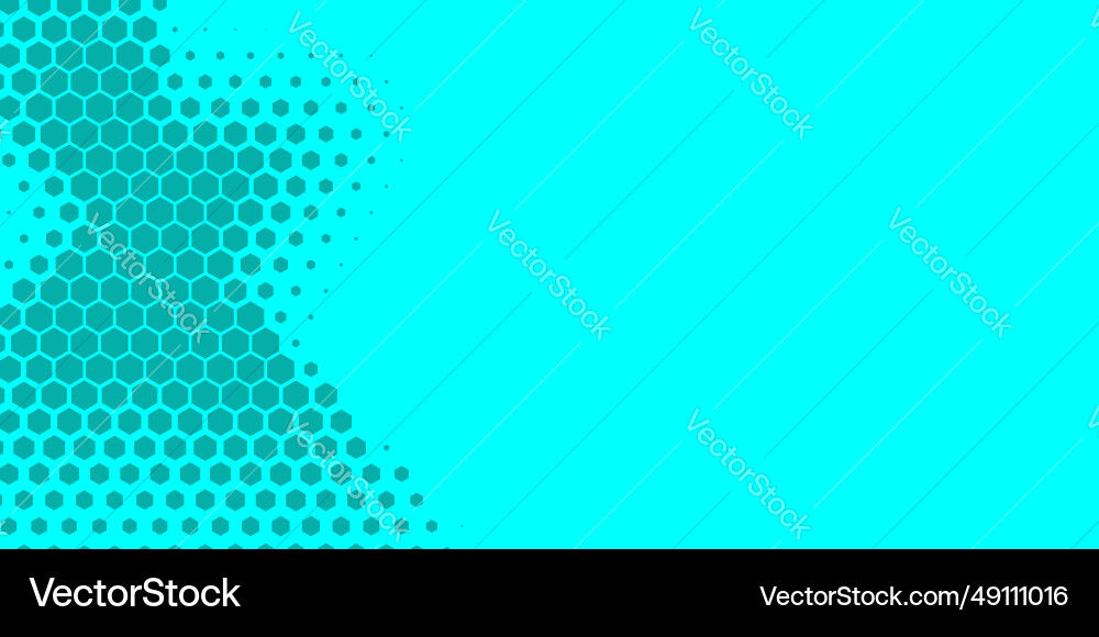 Geometric abstract hexagon two color background Vector Image