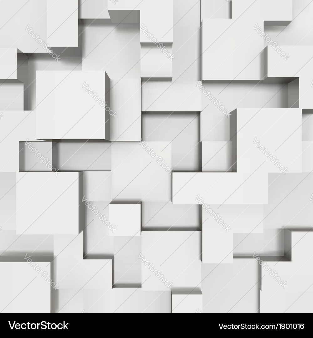 Modern 3D Block Background vector image