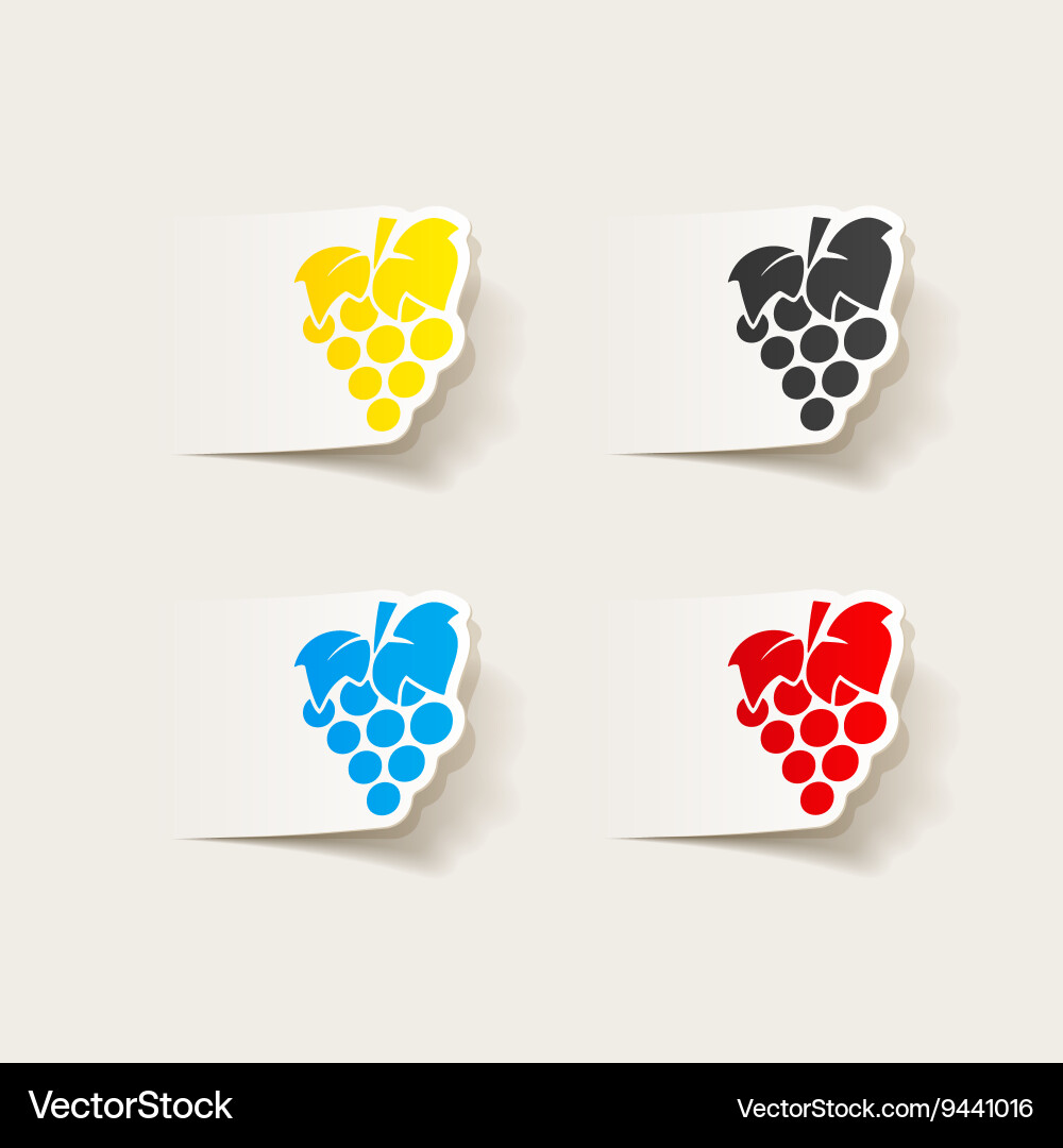 Realistic design element grapes Vector Image