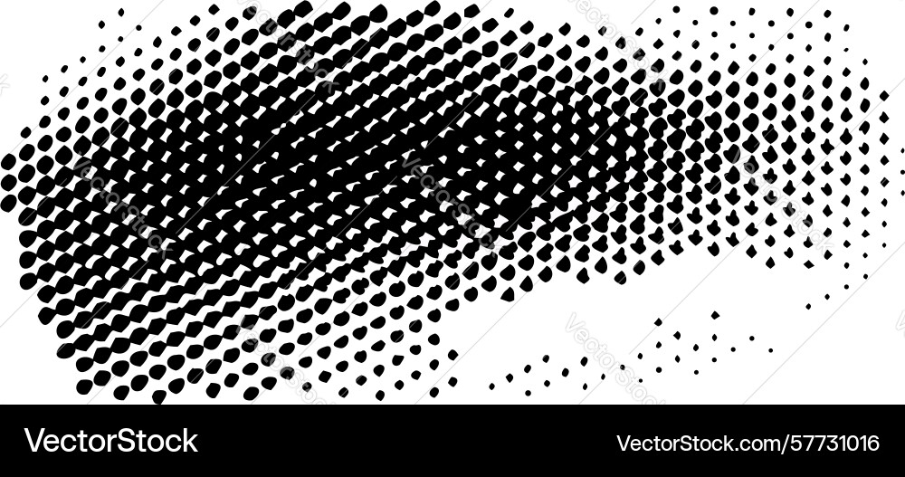 Rectangular dense halftone pattern abstract vector image