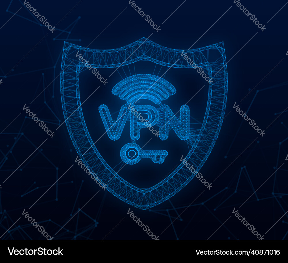 Secure vpn connection concept virtual private Secure vpn connection concept virtual private Vector Image