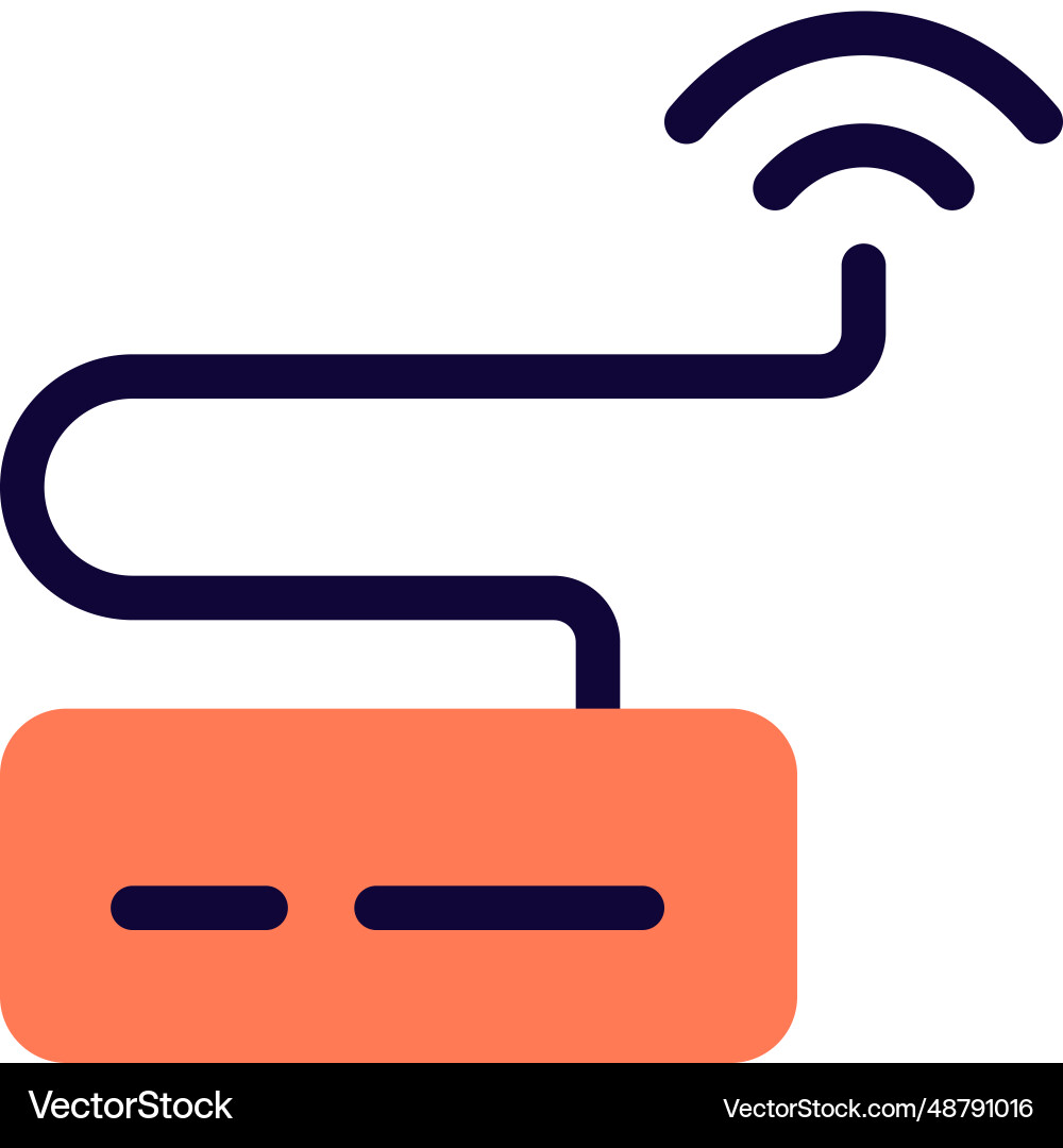 Wireless usb hub used to connect devices vector image