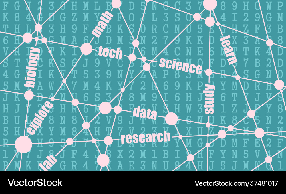 Concept science and engineerig lines dots Concept science and engineerig lines dots vector image