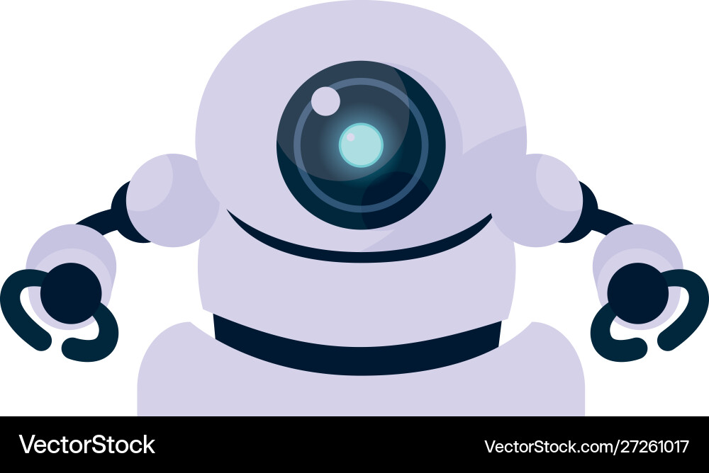 Isolated technology robot design Vector Image