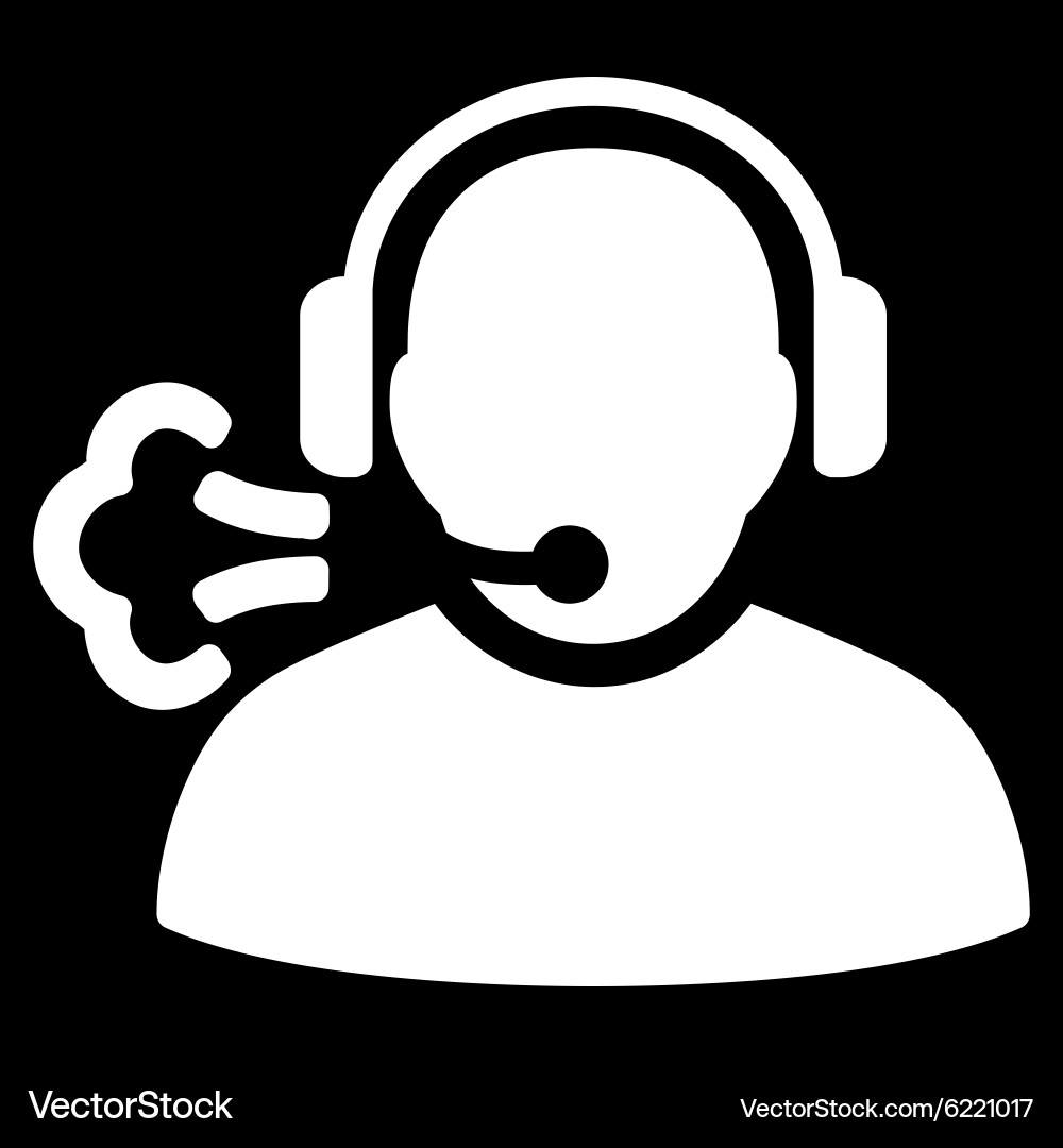 Operator message icon vector image