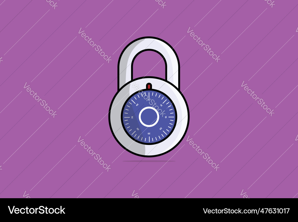 Padlock for password secure Padlock for password secure Vector Image