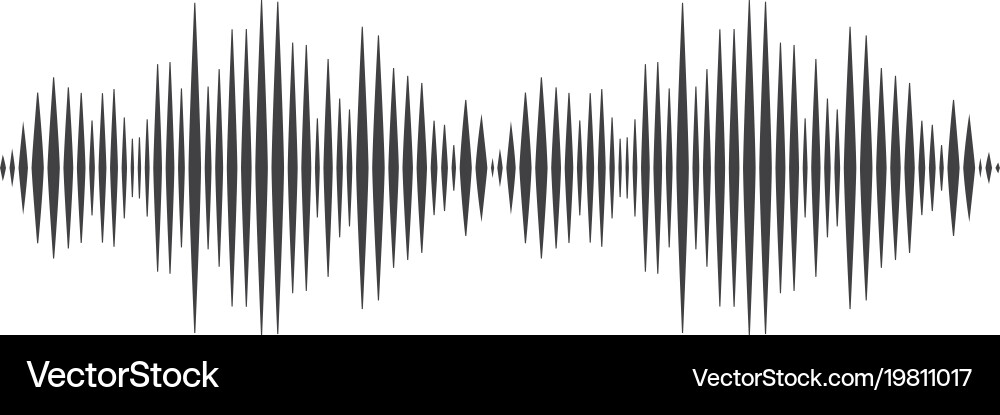 Sound Wave Patterns Vector Image