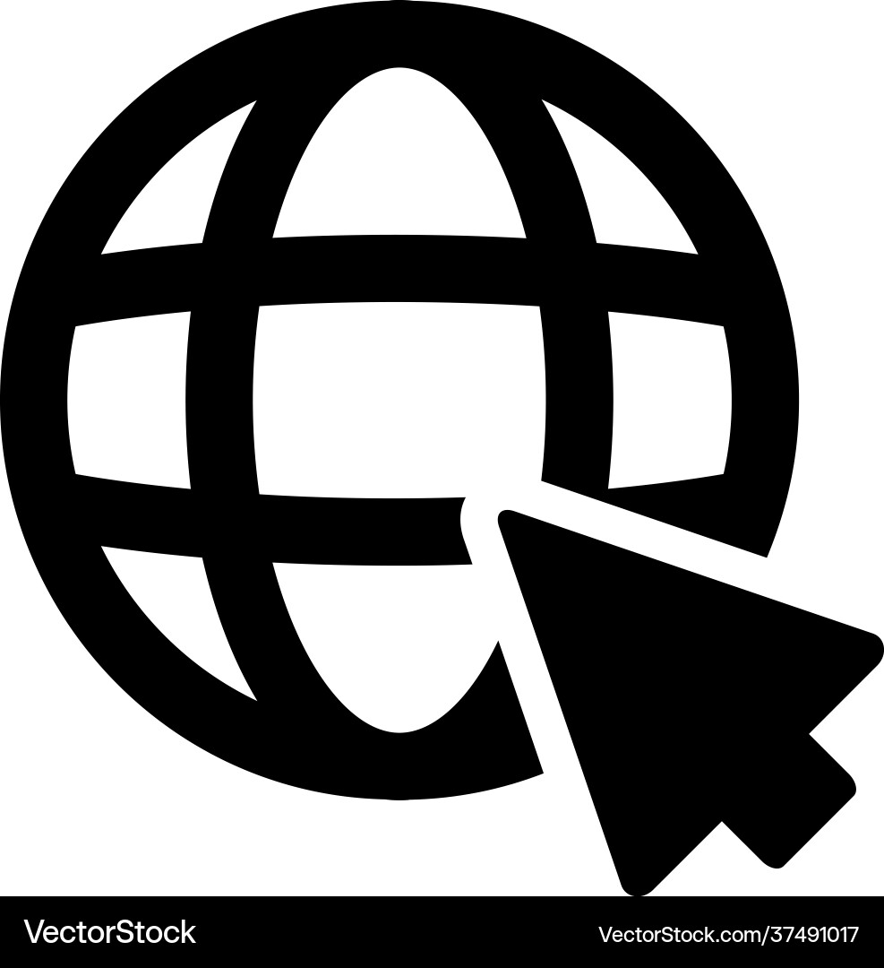 Web browser vector image