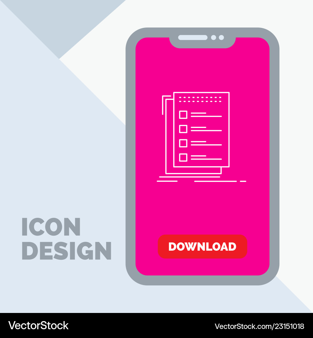 Check checklist list task to do line icon Check checklist list task to do line icon vector image