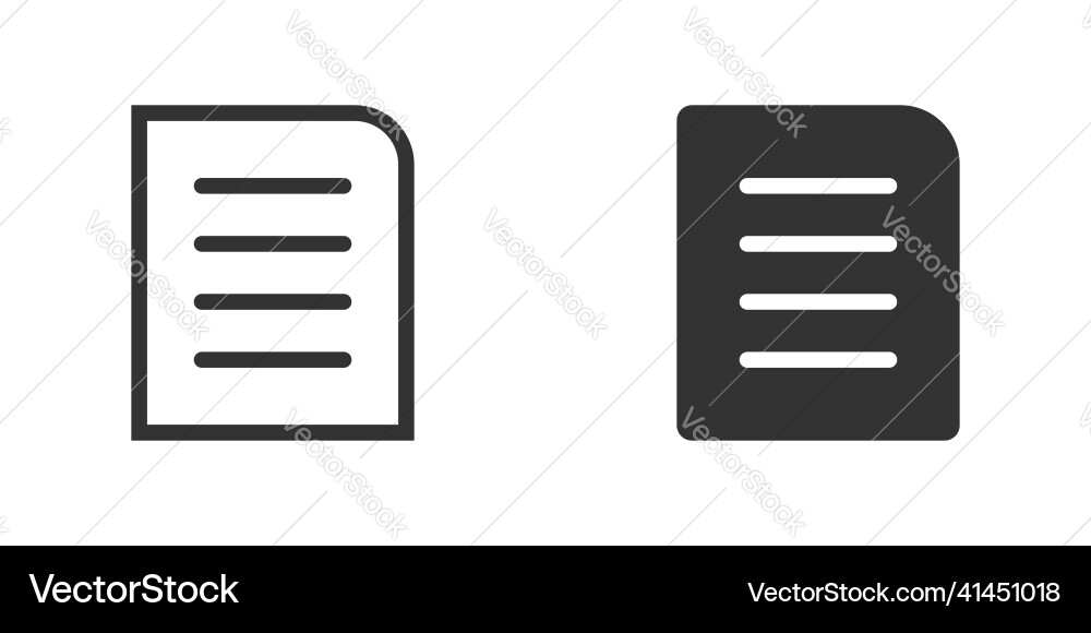 Contract document icon in flat style report Contract document icon in flat style report vector image