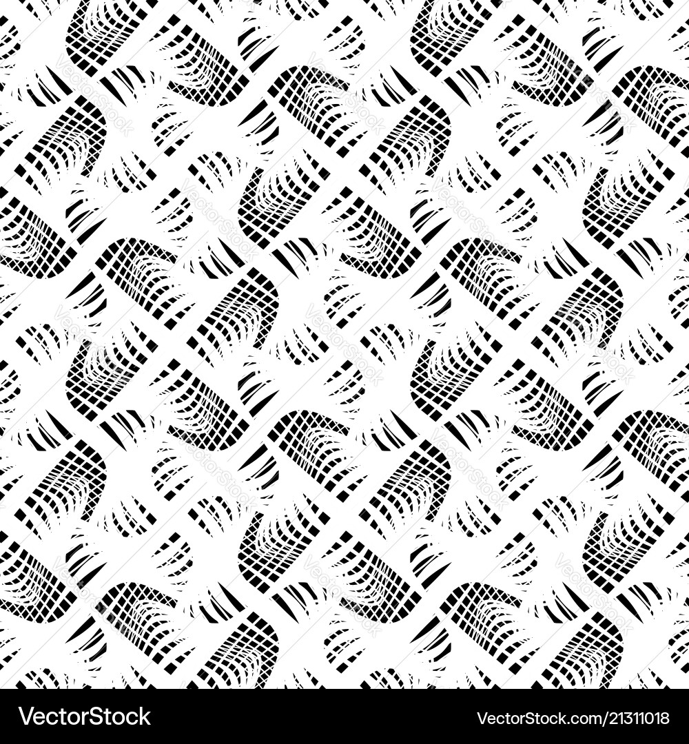 Design seamless monochrome grating pattern vector image