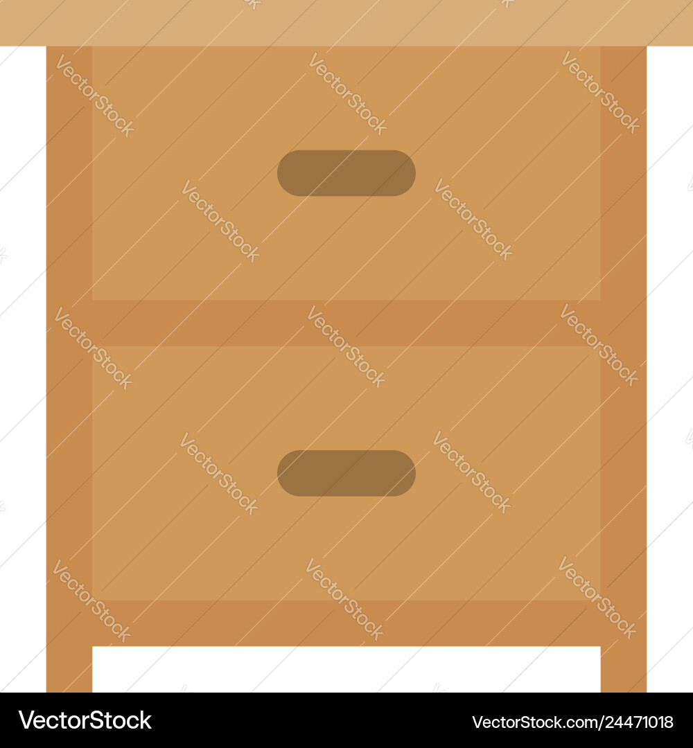 Drawer icon with flat style eps10 Drawer icon with flat style eps10 vector image