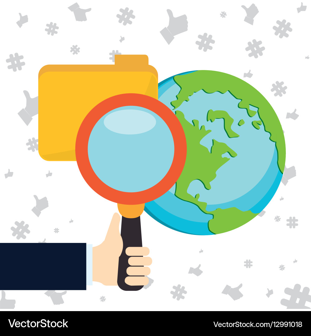 Globe connections network image design Vector Image