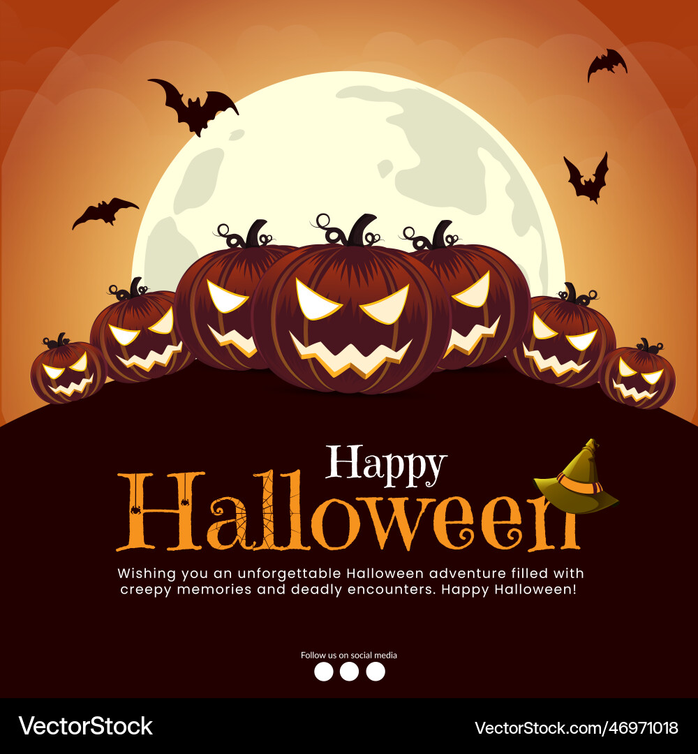 Happy halloween Banner Design Template Happy halloween Banner Design Template Vektorbild