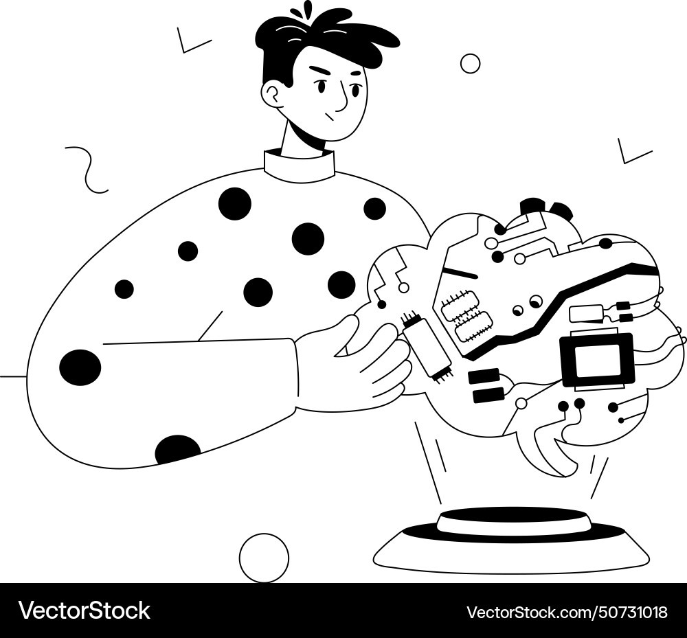Machine learning vector image