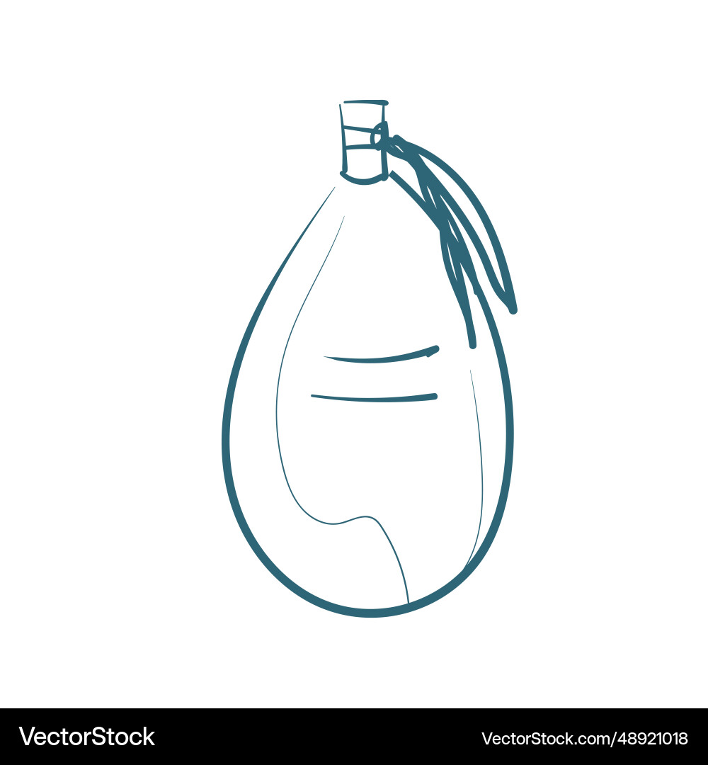 Perfume doodle isolated line art sketch hand drawn Perfume doodle isolated line art sketch hand drawn vector image