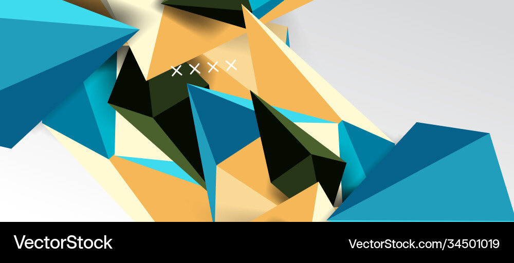 3d low poly abstract shape background 3d low poly abstract shape background Vector Image