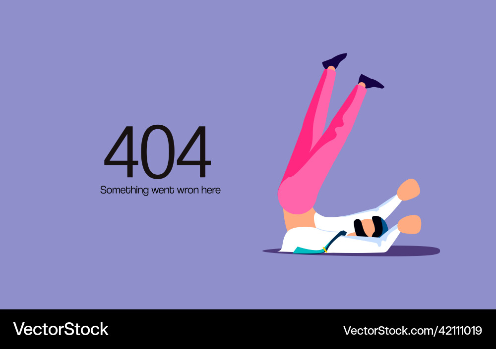 404 error not found web page 404 error not found web page vector image