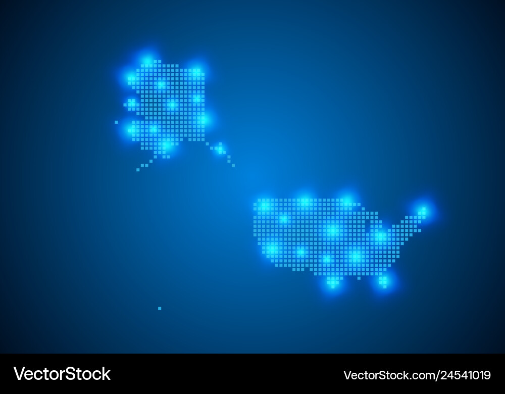 Abstract blue background with map internet line Abstract blue background with map internet line vector image