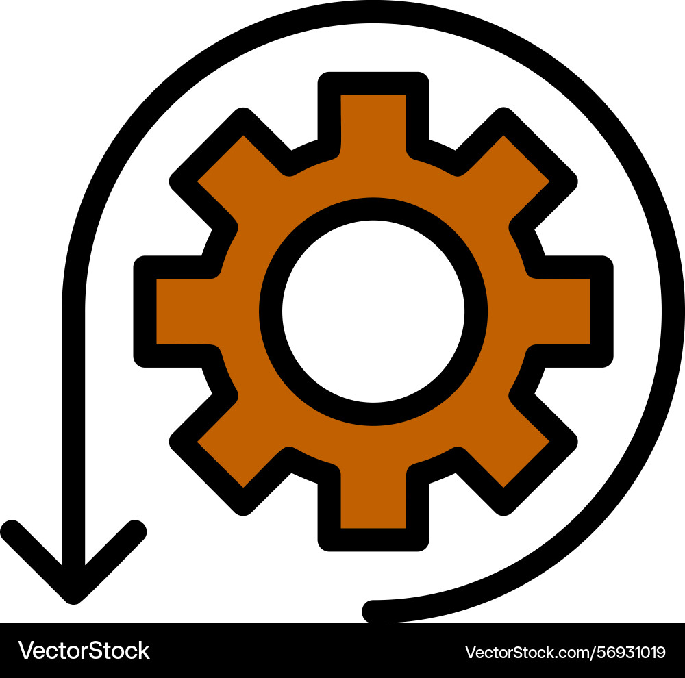 Agile line filled style icon design Vector Image