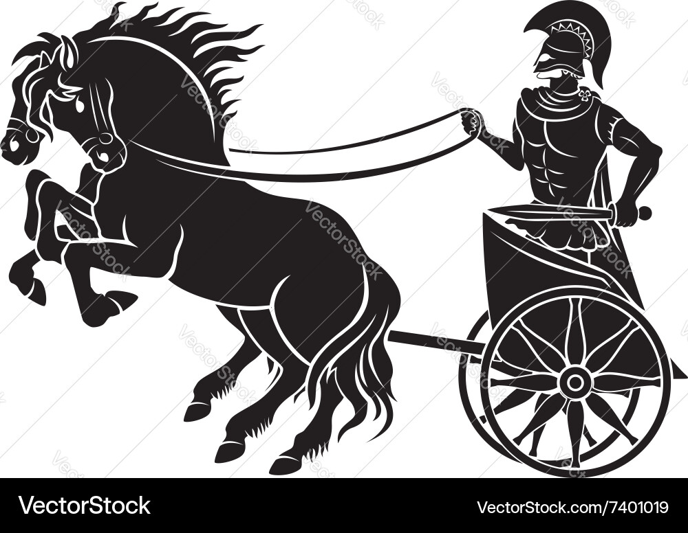 Ancient Roman Chariot Vector Image